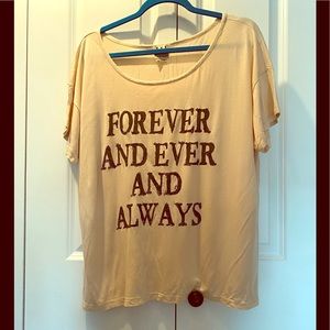 Haute Hippie Forever and Always tee